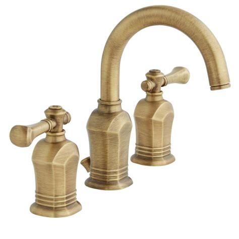 Bathroom Faucets Antique Brass Finish Everything Bathroom