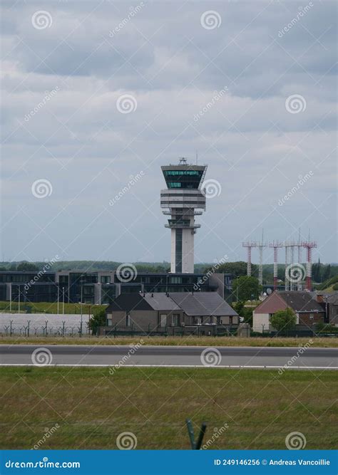 The Control Tower of Brussels Airport. Stock Photo - Image of tower