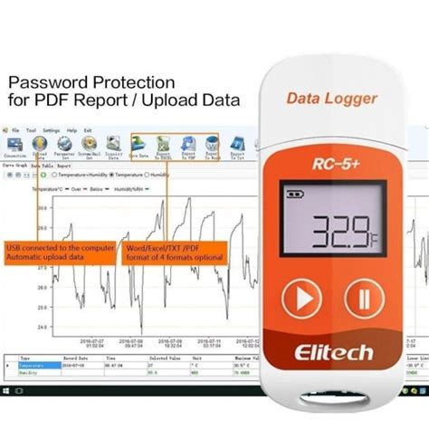 Data logger de temperatura USB ELITECH refrigeración transporte de