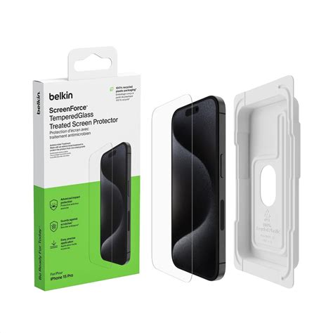 Belkin ScreenForce TemperedGlass Treated Screen Protector For IPhone 15