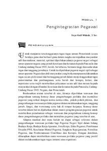 Pengintegrasian Pegawai Universitas Terbuka Repository