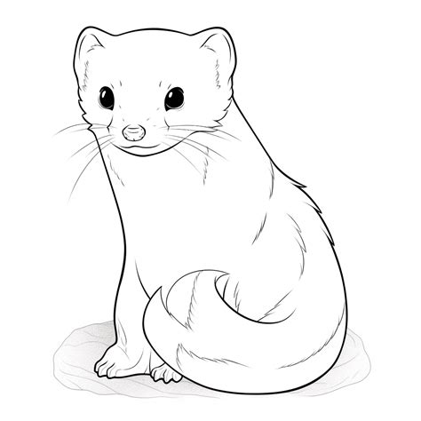 Ermine Coloring Pages Coloring Corner