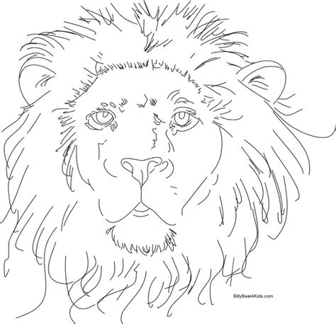 Free Printable Lion Coloring Pages Everfreecoloring