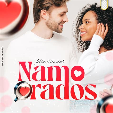 Premium PSD Dia Dos Namorados Valentine Day Layout Post