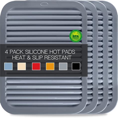 Amazon Pcs Silicone Trivet For Hot Dishes Hot Pads Trivets Mat For Hot Pots And Pans