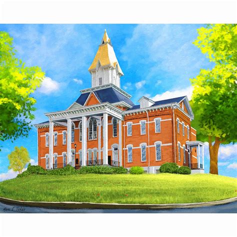 University Of North Georgia Dahlonega Art Print By Artist Mark