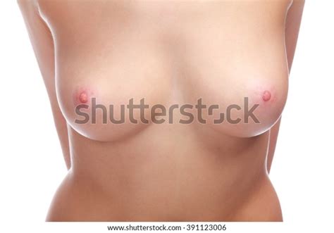 Naked Female Breast Isolated On White Stock Photo 391123006 Shutterstock