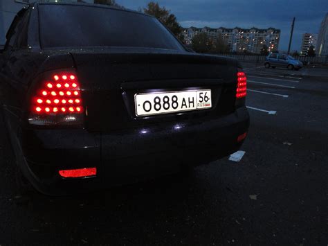 задние фонари — Lada Приора седан, 1,6 л, 2009 года | тюнинг | DRIVE2