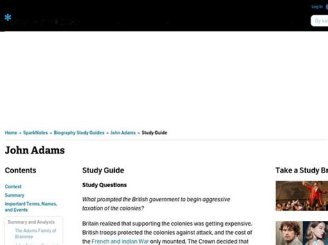 John Adams Interactive for 8th - 12th Grade | Lesson Planet