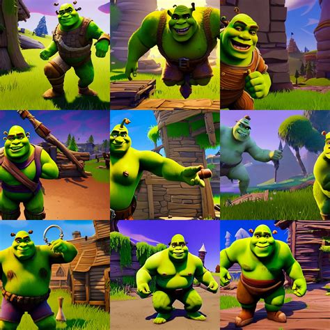 Screenshot Of Shrek In Fortnite Stable Diffusion OpenArt