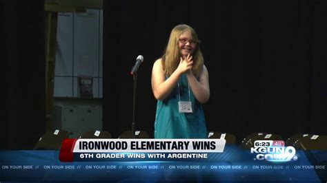 Ironwood Elementary student wins Marana District Spelling Bee - YouTube