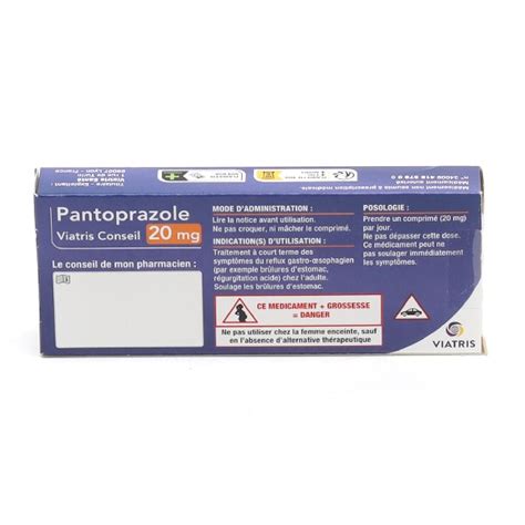 Pantoprazole 20 Mg Viatris Médicament Estomac Anti Acide Inipomp