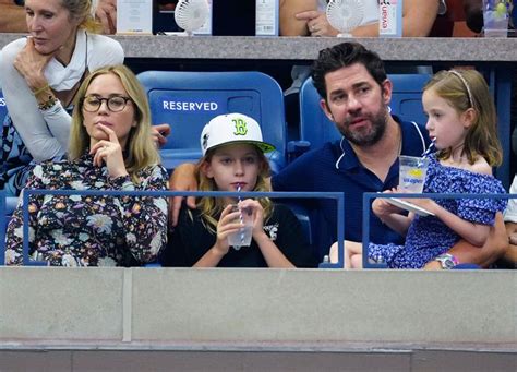 Emily Blunt and John Krasinski Make Rare Public Outing with Their 2 Kids at US Open