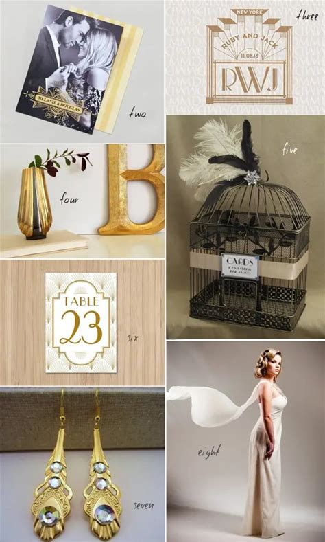 21 Art Decor Wedding Ideas Straight Out of the 1920s