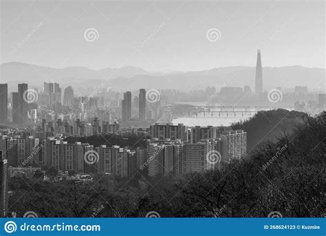 Namsan Tower At Night Or Seoul Tower And Pavilion Traditional