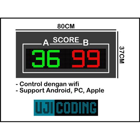 Jual Score Board Scoring Board Papan Skor Digital Tipe SB P10 001 Wifi