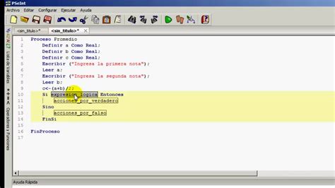 Programación con PseInt Condicionales YouTube