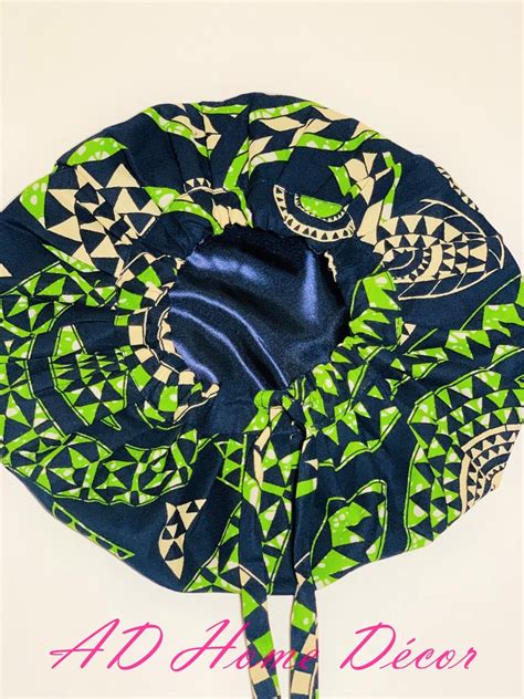 Metropolis Medium Large Adjustable Ankara Print Bonnet Etsy