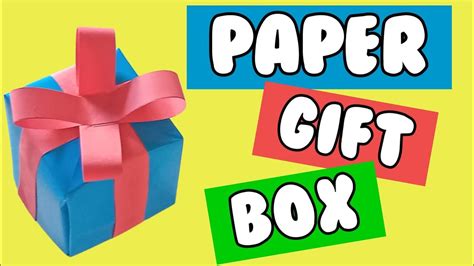 How To Make Easy Christmas Gift Box Cara Membuat Kotak Hadiah Natal