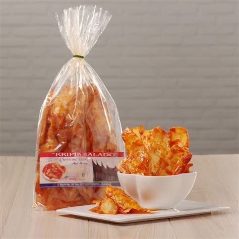 Jual Keripik Balado Panjang 500gr / Keripik Balado Padang Christine Hakim | Shopee Indonesia