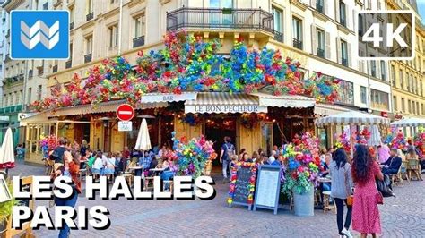 4K Châtelet Les Halles Shopping District in Paris France 2022