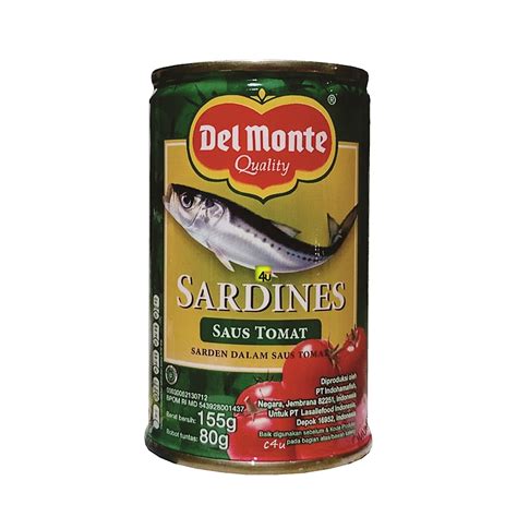 Del Monte Sarden Dalam Saus TOMAT Kaleng Kecil 155g Lazada Indonesia