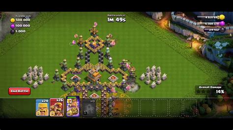 Dark Ages King Challenge Easy Stars Coc Youtube