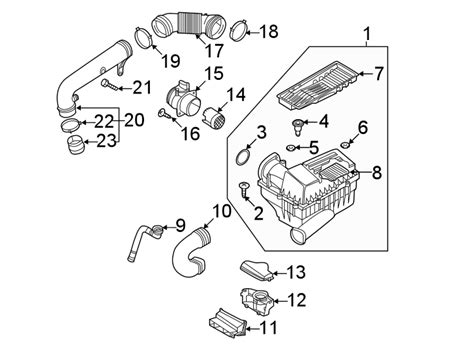 Volkswagen Passat Engine Air Intake Hose Front 1 8 Liter 2 0 Liter Gas 2014 18 5c0129654