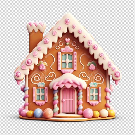 Premium Psd Gingerbread House Cut Out On Transparent