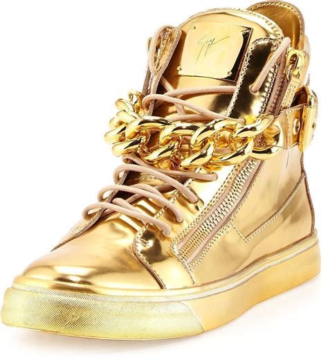 Jewelry | Gold shoes, Gold sneakers, Giuseppe zanotti heels