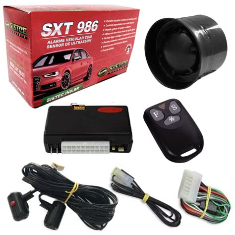 Alarme De Carro Sxt 986 Sistec Trava Eletrica 4p Universal Submarino