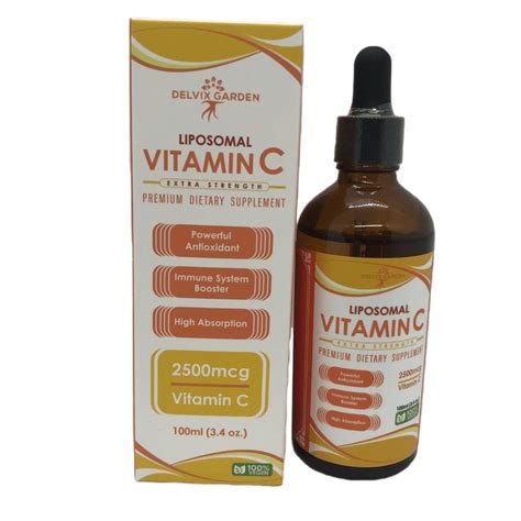 Delvix Garden Liposomal Vitamin C Drops 120ml - Premium High Potency ...