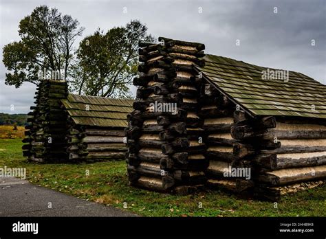 Winter Encampment Huts At Valley Forge National Historical Park ...