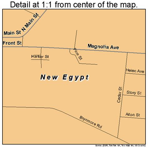 New Egypt New Jersey Street Map 3451360