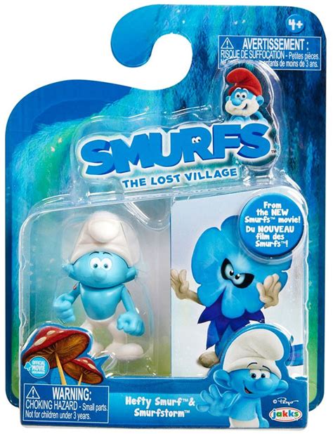 The Smurfs The Lost Village Hefty Smurf Smurfstorm 275 Figure 2 Pack