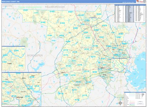 Maps Of Middlesex County Massachusetts