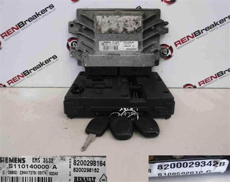 Renault Megane Scenic V Ecu Set Uch Bcm Immobiliser