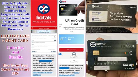 How To Apply Lifetime Free Kotak Bank League Rupay Credit Card Without