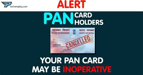 Pan Card Might Get Cancelled Technophy