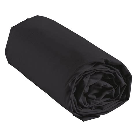 Drap housse 160x200 noir