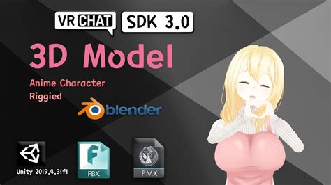 VRM VRC Anime 3d Char Sunohara Ayaka 3D Model Rigged CGTrader