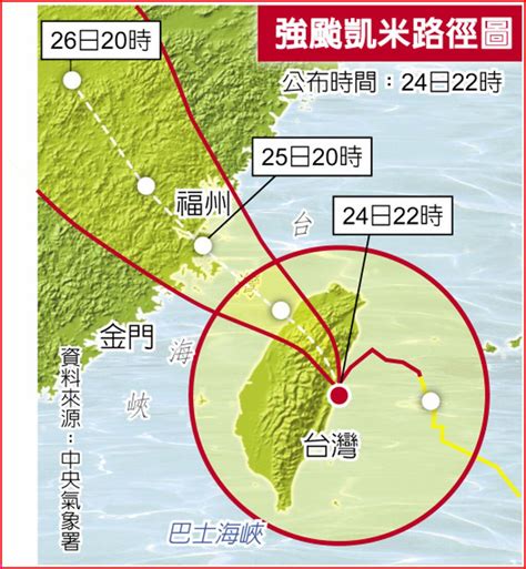 凱米變強颱 全台今放颱風假 其他 旺得富理財網