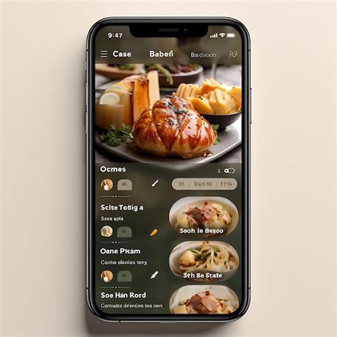 Premium Photo Mobile App Design Of Food And Beverage Restaurant