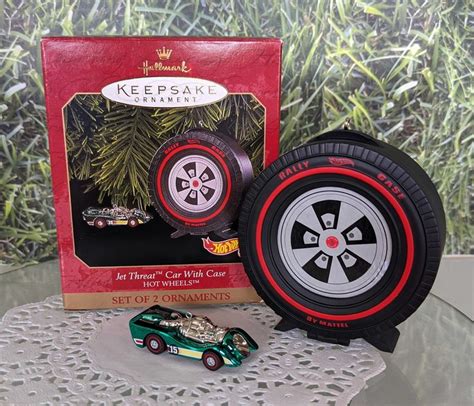 Jet Threat Car With Cse Hot Wheels Hallmark Ornament Etsy Hallmark Ornaments Hot