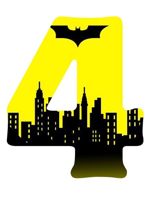 batman number cake topper printable Batman Birthday Cakes, Avengers ...