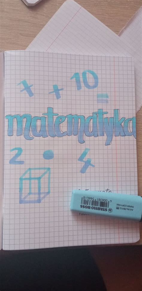 Matematyka School Planner School Notebook