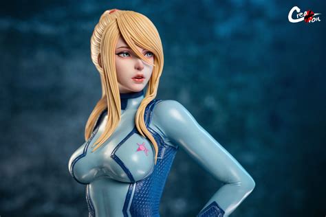 Creation Studio Metroid Zero Suit Samus Gk Resin Statue Preorder