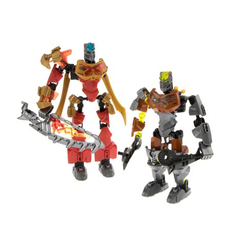 1x Lego Bionicle Figuren Set 70787 Tahu 70785 Pohatu Unvollständig