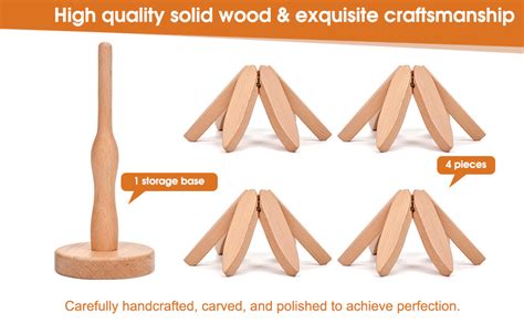 JYMWindigo Trivets For Hot Pots And Pans Coasters Set Of 4 Wooden Trivets For Hot Dishes