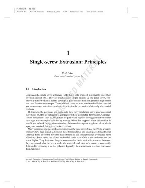 PDF Single Screw Extrusion Principles COPYRIGHTED MATERIAL DOKUMEN